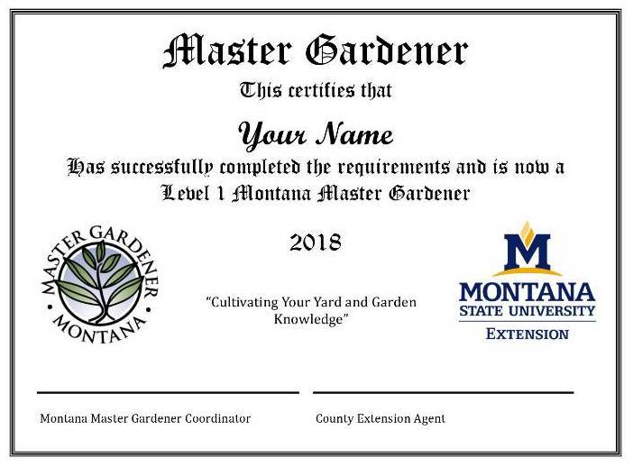 Volunteering Certification Montana Master Gardener Program