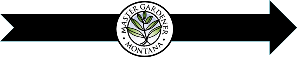 Master Gardener logo with arrow
